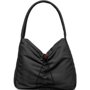 Staud Felix Nylon/Leather Shoulder Bag - Black - NWT